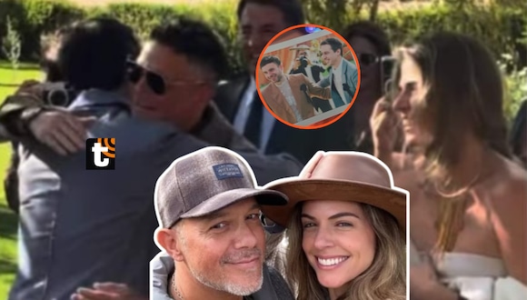 TROME - Alejandro Sanz y Stephanie Cayo felicitaron a Bruno Ascenzo por su boda con Adrián Bello