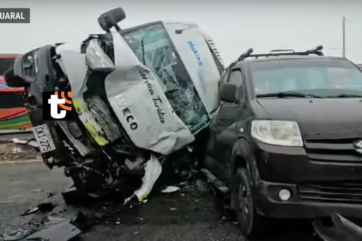 Choque de autos y buses deja dos muertos en Pasamayo