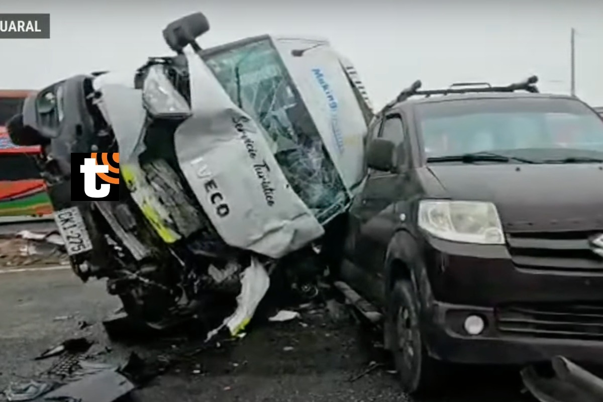 Choque de autos y buses deja dos muertos en Pasamayo