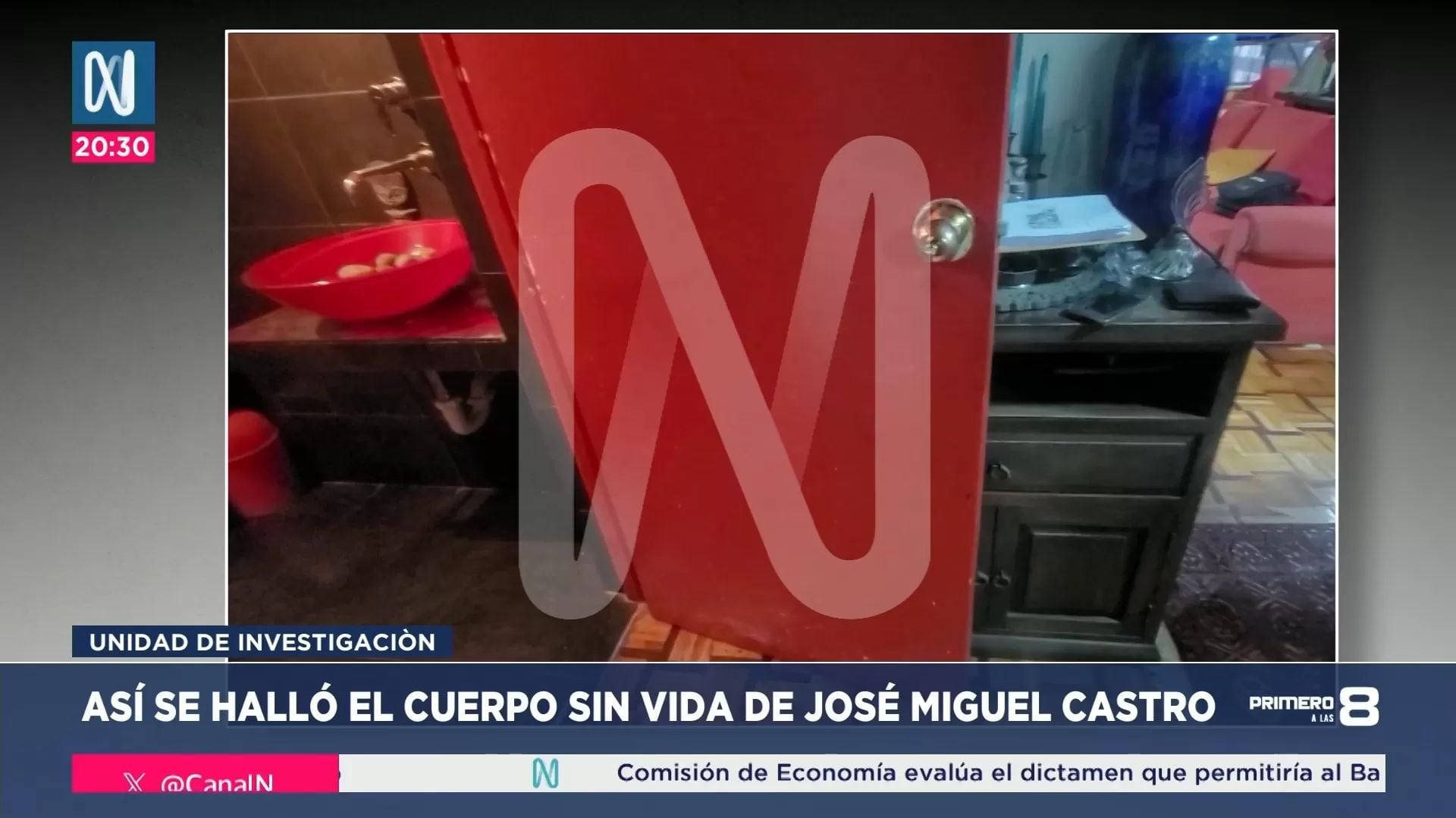 Escena del presunto crimen de José Miguel Castro. Foto: Canal N