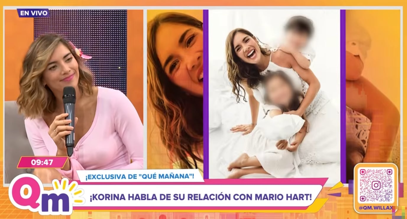 Korina Rivadeneira reconoce que actualmente está bien la relación de padres con Mario Hart, pues nunca terminaron mal.