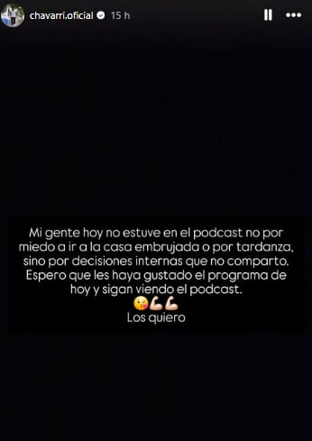 Diego Chavarri anuncia su salida del podcast con Gabriela Herrera