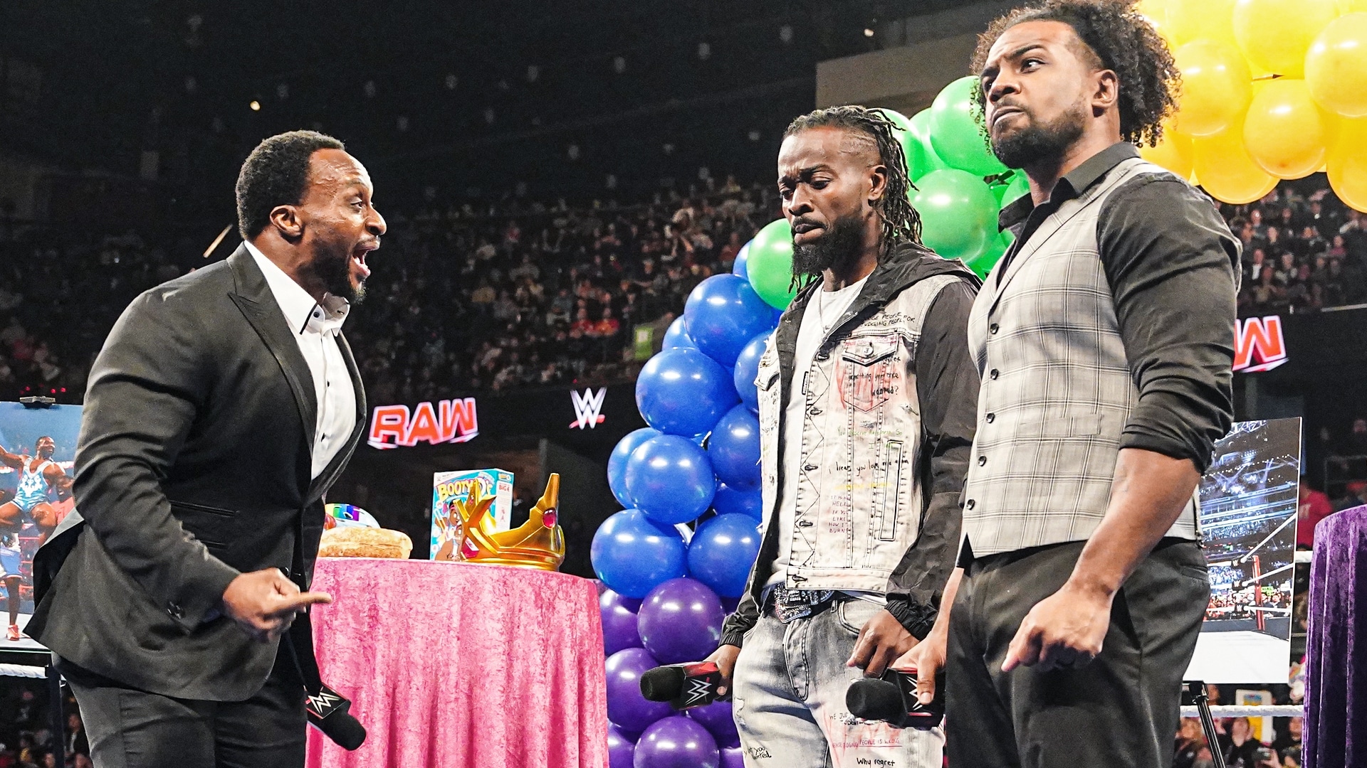 Triste celebración del New Day de WWE. (WWE)