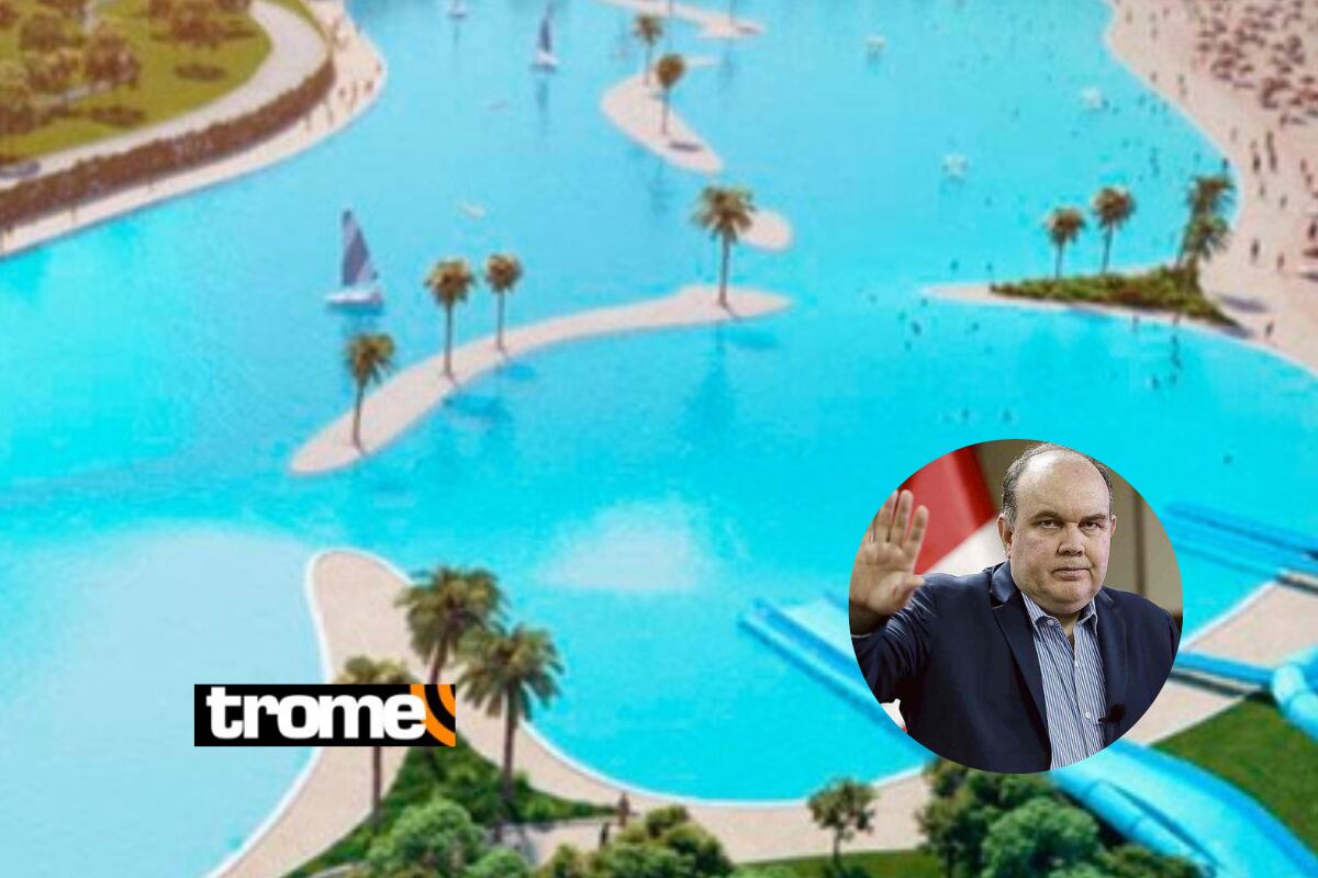 La primera playa artificial de Lima estará construida en el parque zonal Huiracocha. Foto: composición Trome