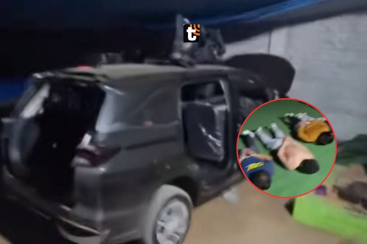 Desarticulan banda en Villa El Salvador, cayeron luego de robar un auto.