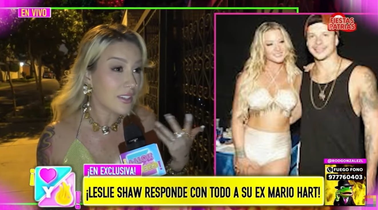 Leslie descarta hacer una colaboración musical con Mario Hart.