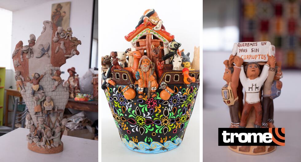 Artista ayacuchano realizó colección de cerámica especial de 'Héroes del Bicentenario'