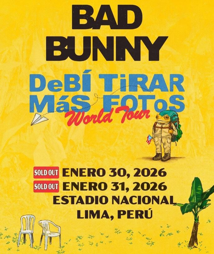 Entradas para ver a Bad Bunny en Perú 'volaron'. (Instagram)
