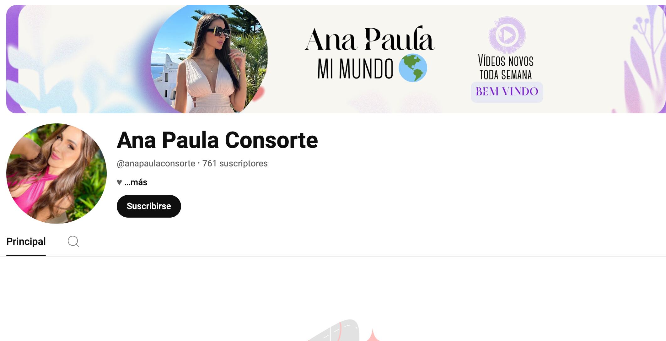 Ana Paula Consorte se lanza como Youtuber