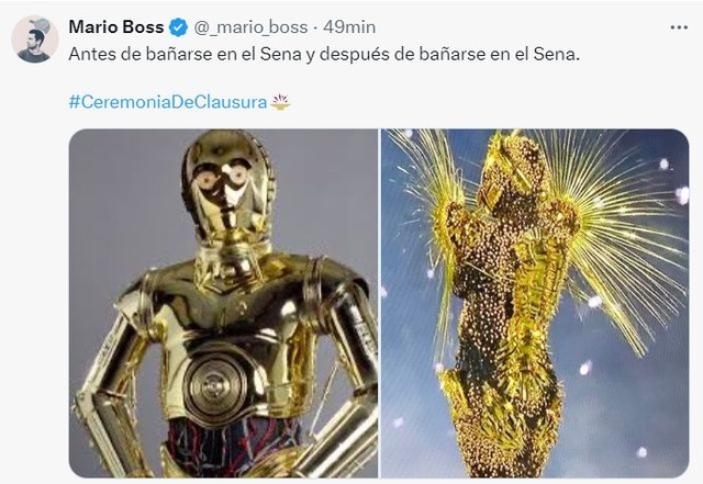 Trome | Clausura París 2024: Los memes de la ceremonia de los Juegos Olímpicos (Foto: Twitter)