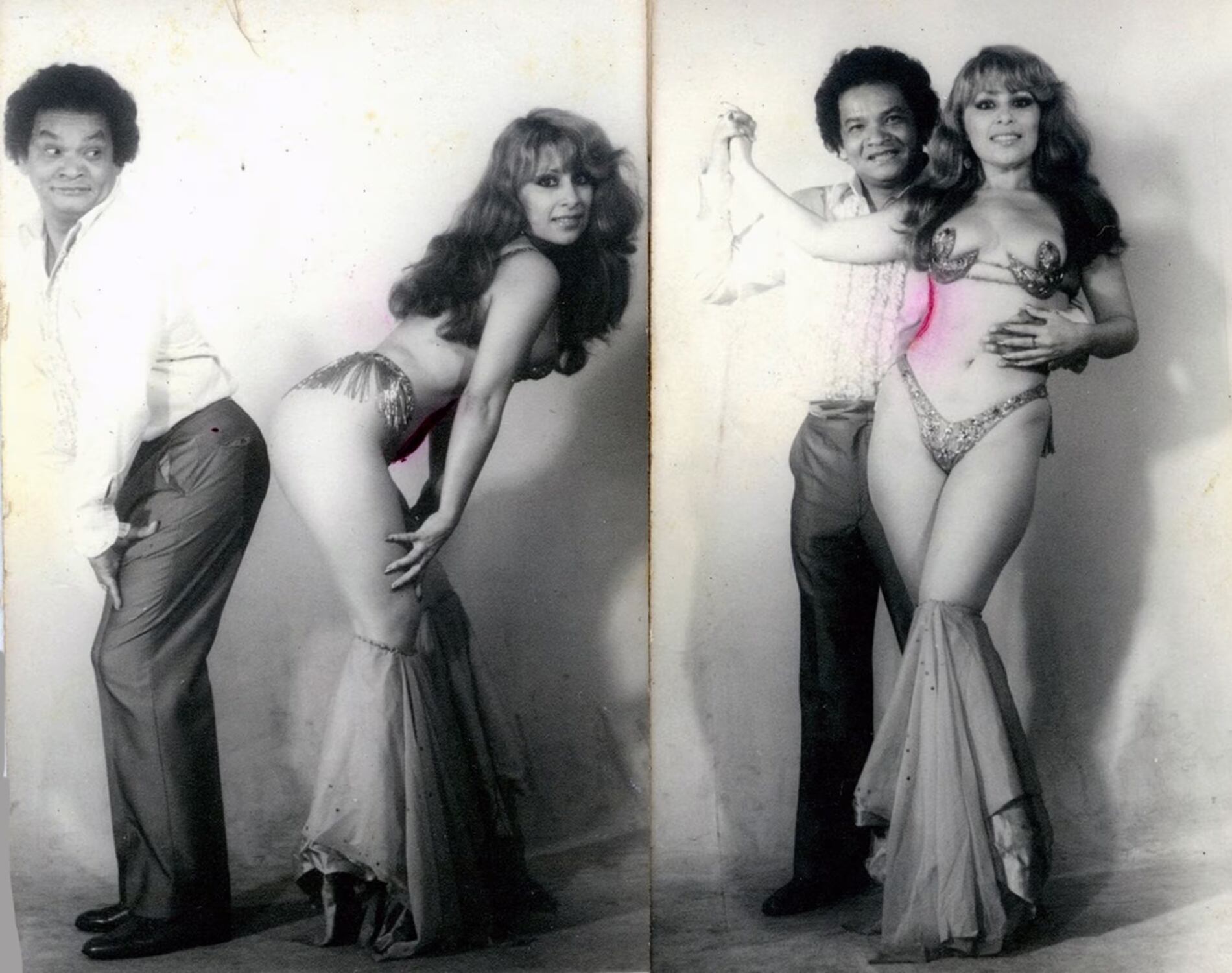 Monique junto a Melcochita, cuando empezaron sus carreras artísticas. Foto: Archivo GEC.