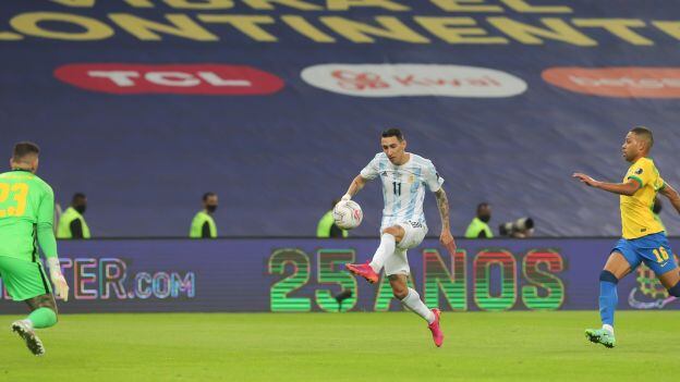 Un tanto del 'fideo' ante Brasil, le dio la Copa América a la albiceleste. (Foto: Argentina)