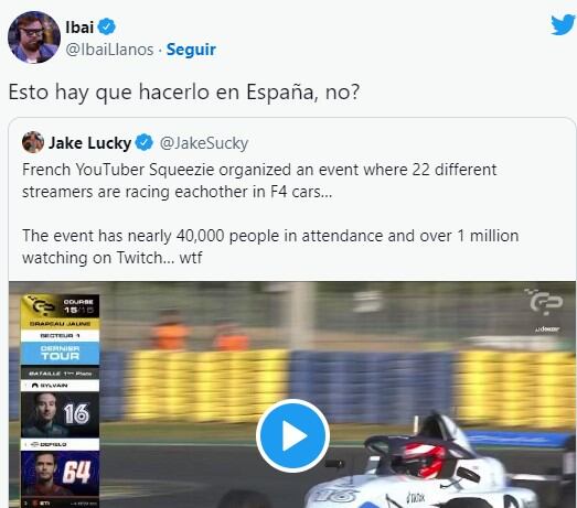 El streamer también tiene gusto por este tipo de competencias (Foto: Ibai / Twitter)