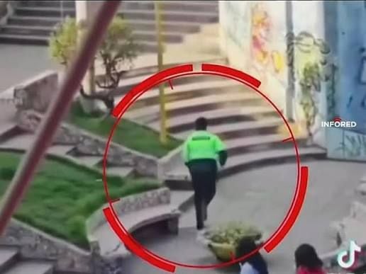 Detenido se fuga de patrullero en Huancayo. Foto: Difusión