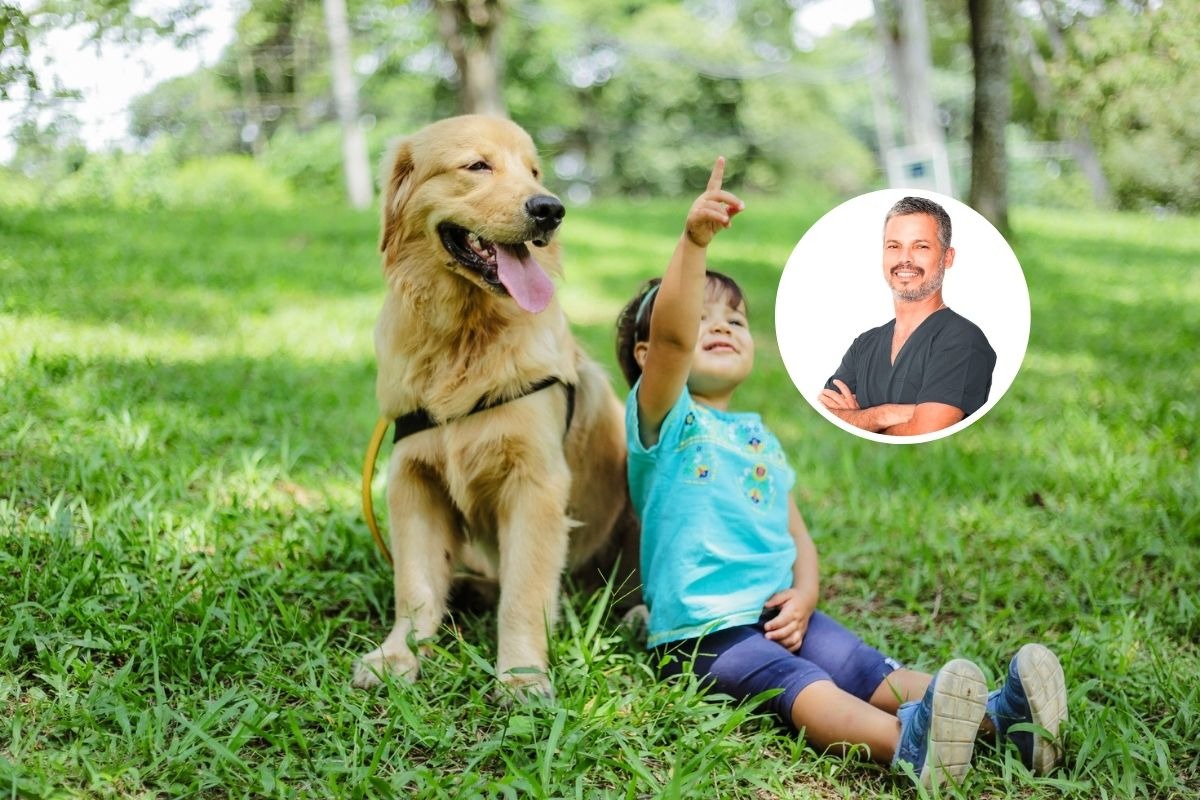Criar niños junto a mascotas no es solo una experiencia tierna, sino también una lección de vida. Foto: Composición / iStock.