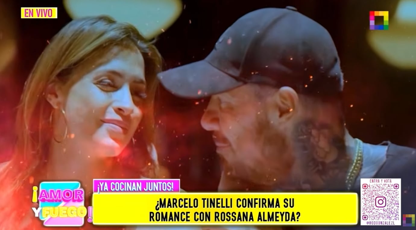 Milett Figueroa y Marcelo Tinelli juntos cuando eran pareja.