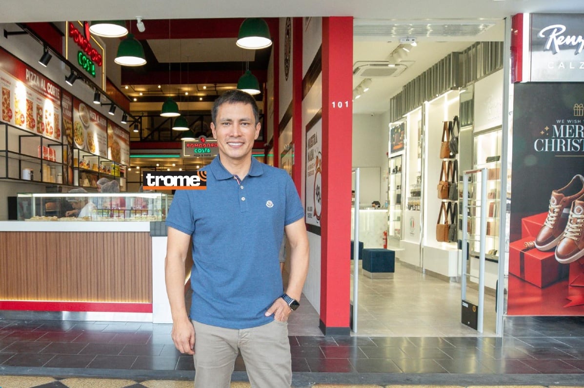 Empresario Renzo Costa y su nueva marca Pomodoro Costa. Abrió su primer restaurante de formato grande dedicado a pastas y pizzas, junto a su tienda de finos artículos de cuero. (Entrevista: Isabel Medina / Foto: Britanie Arroyo / Trome).