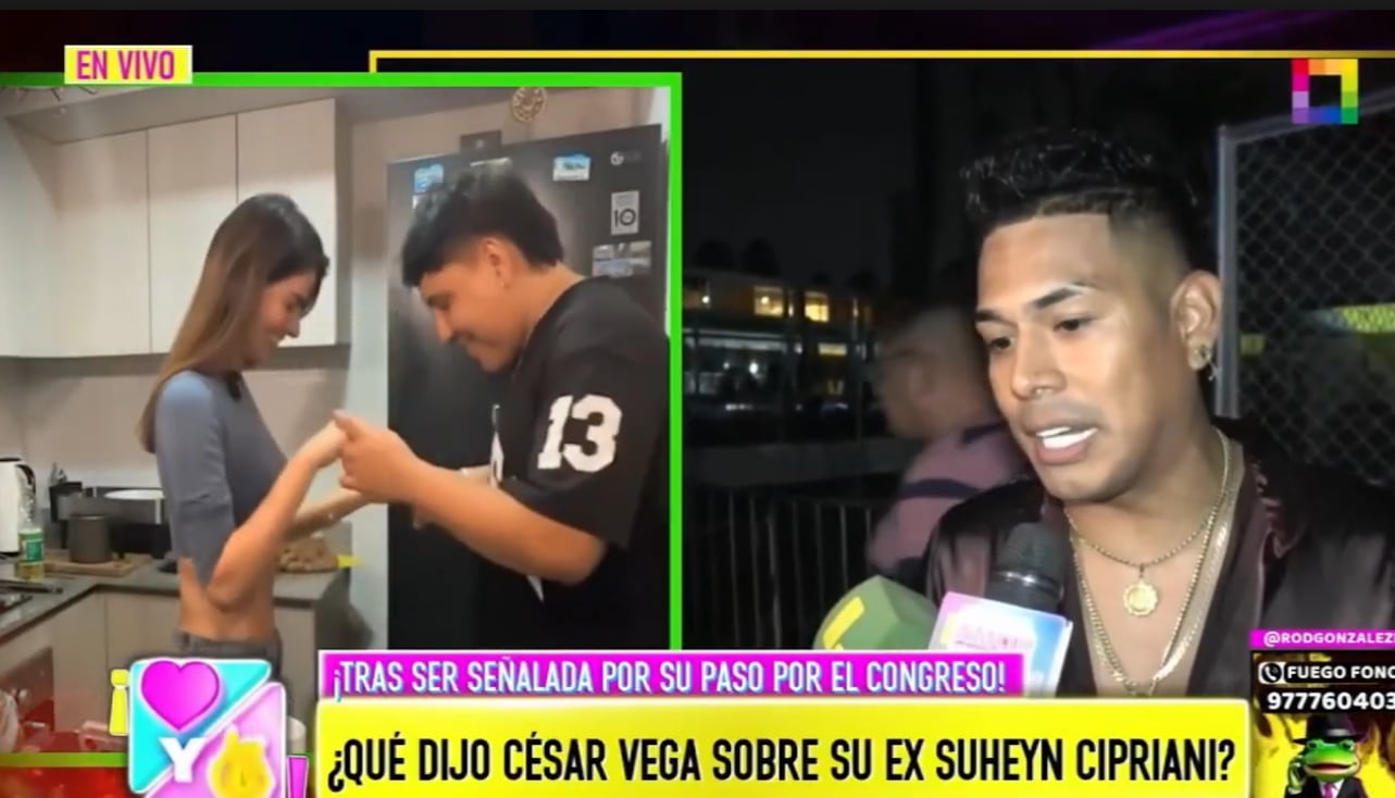César Vega le desea lo mejor a su ex Suheyn Cipriani, quien volvió a terminar con Macarius.