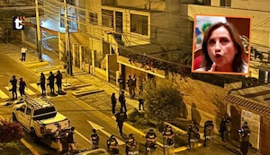 Allanan casa de Dina por caso Rolex: Policía y Fiscalía rompieron la puerta y también ingresaron a Palacio de Gobierno