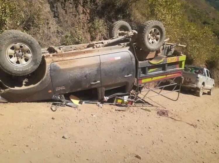 Accidente registrado en Carretera Interoceánica 12 A.