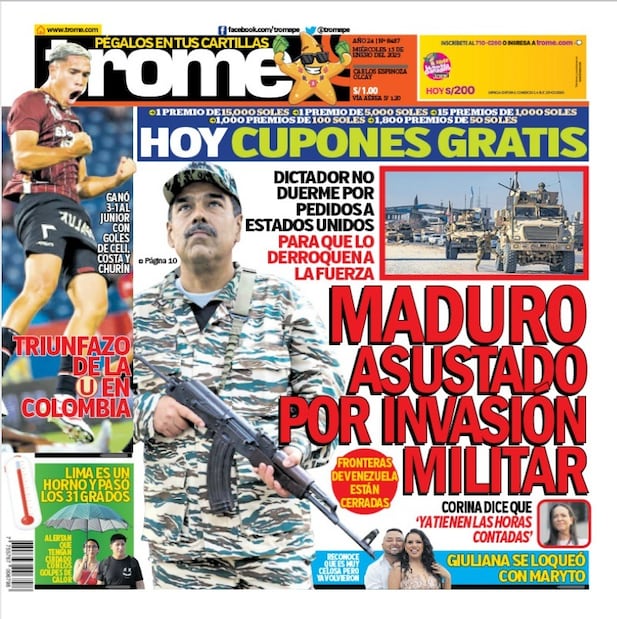 Portada Trome