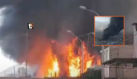 Voraz incendio en almacén del óvalo Zapallal en Puente Piedra: 18 unidades, 120 bomberos y no hay heridos