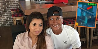 Pedro Aquino y su esposa Katherine Fernández fueron captados en discoteca. (Redes sociales / Magaly Tv)