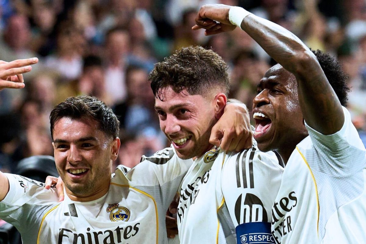 Real Madrid festeja su triunfo parcial ante Mancheter City en España (Foto: Getty Images)