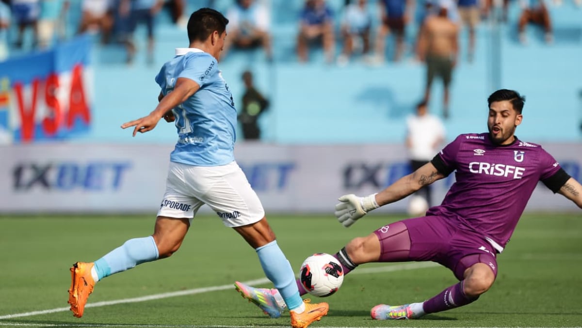 Preciso instante del tanto de Irven Ávila en la Tarde Celeste. (Foto: Jesús Saucedo | GEC)