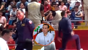 Presidente José Jerí sufre resbalón durante evento del IPD: “Probando que tenemos reflejos”