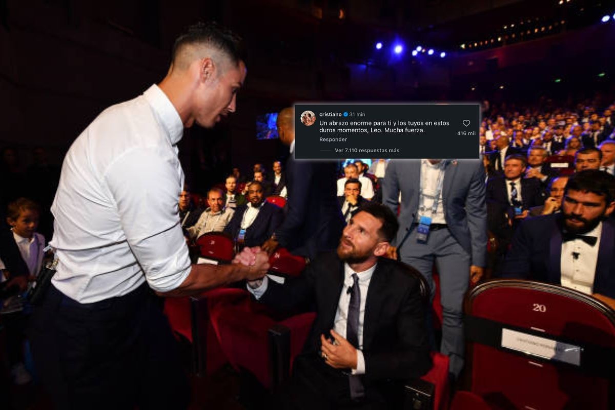 Cristiano Ronaldo deja de lado rivalidad y se solidariza con Messi (Foto: Getty Images)