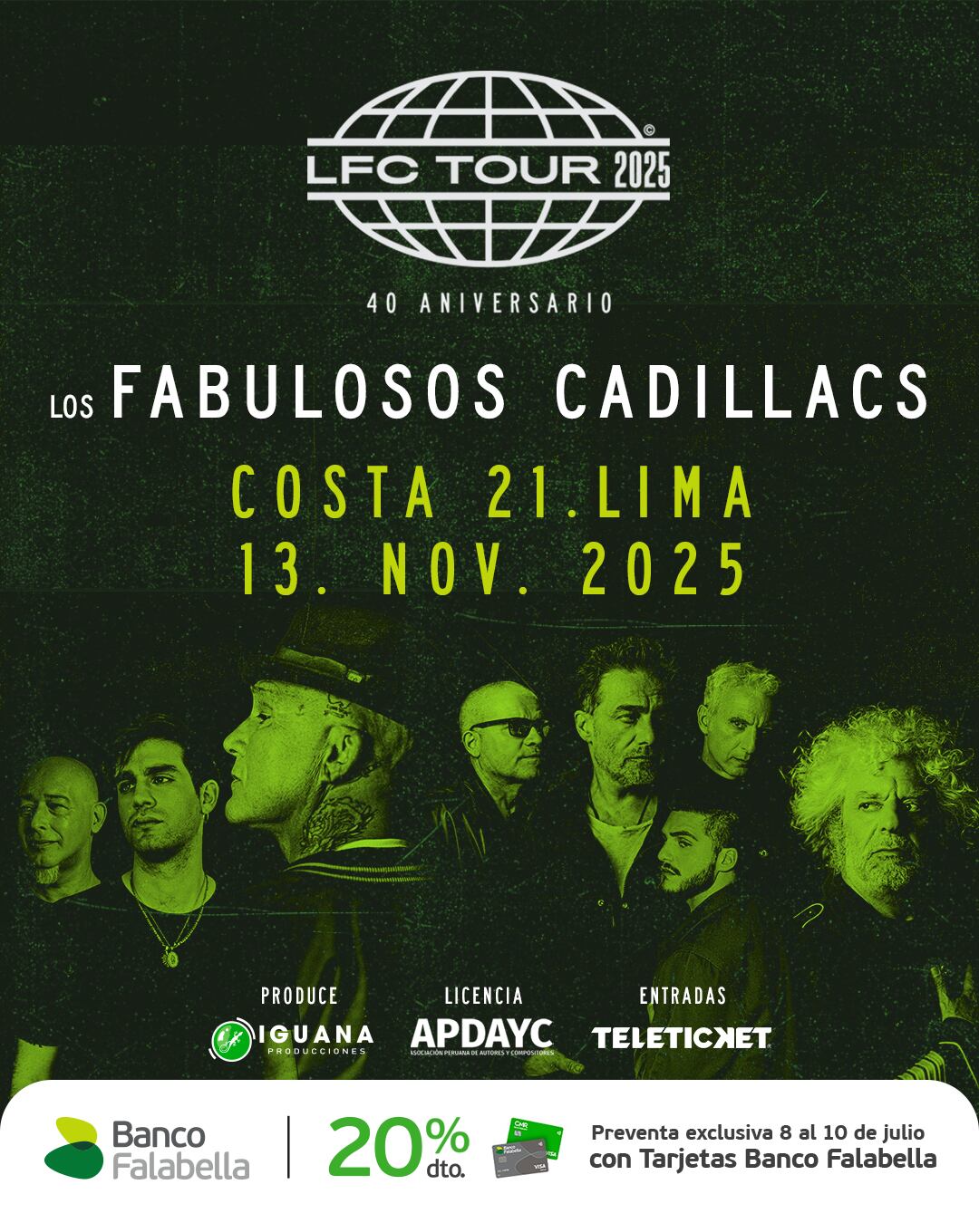 “Los Fabulosos Cadillacs” vuelven a Lima