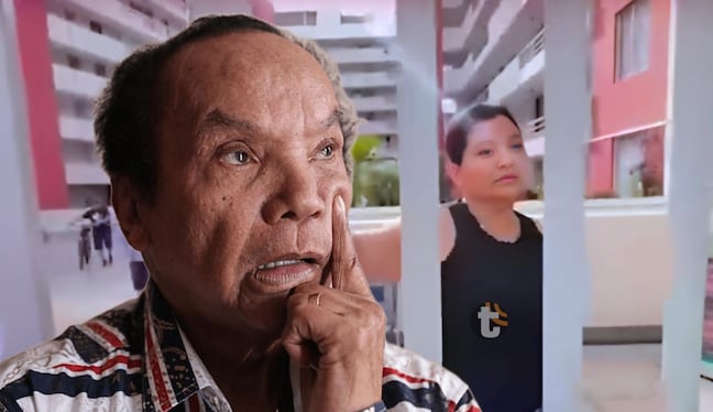 Melcochita vivió un momento de tensión y tristeza cuando su esposa le cerró la puerta de su departamento en Chorrillos (Composición: GEC)