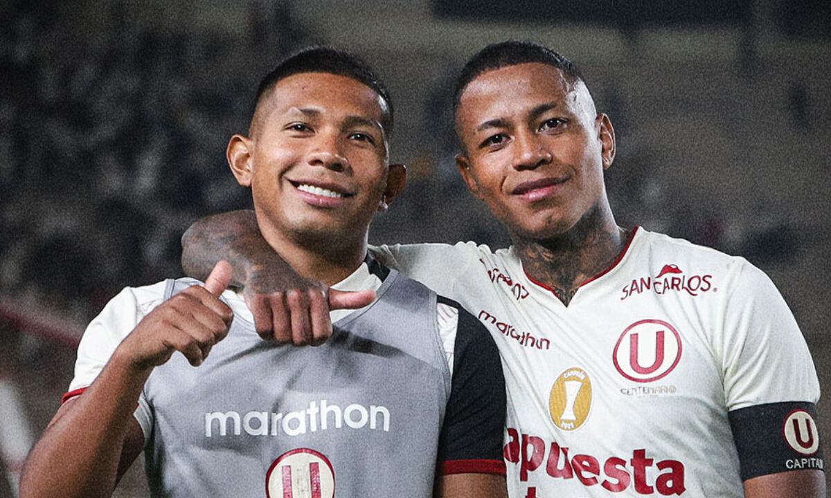 Edison Flores y Andy Polo fueron titulares en el 6-0 sobre Comerciantes Unidos. (Foto: Universitario)