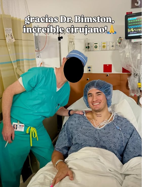 Operación que fue sometida Kenyi Succar por tumor maligno, resulta un éxito.