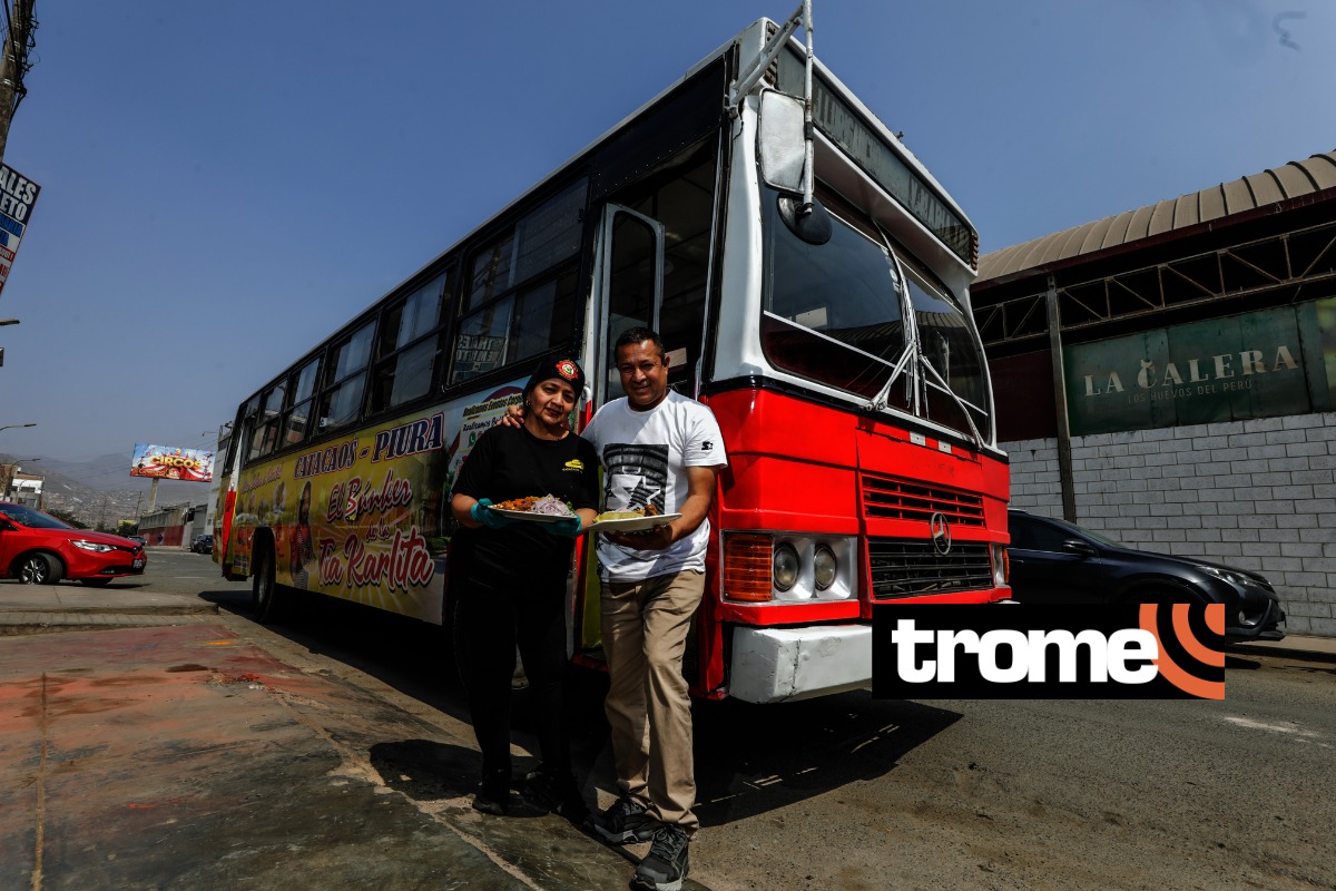 Esposos adaptaron bus para vender cebiche. Foto: Julio Reaño