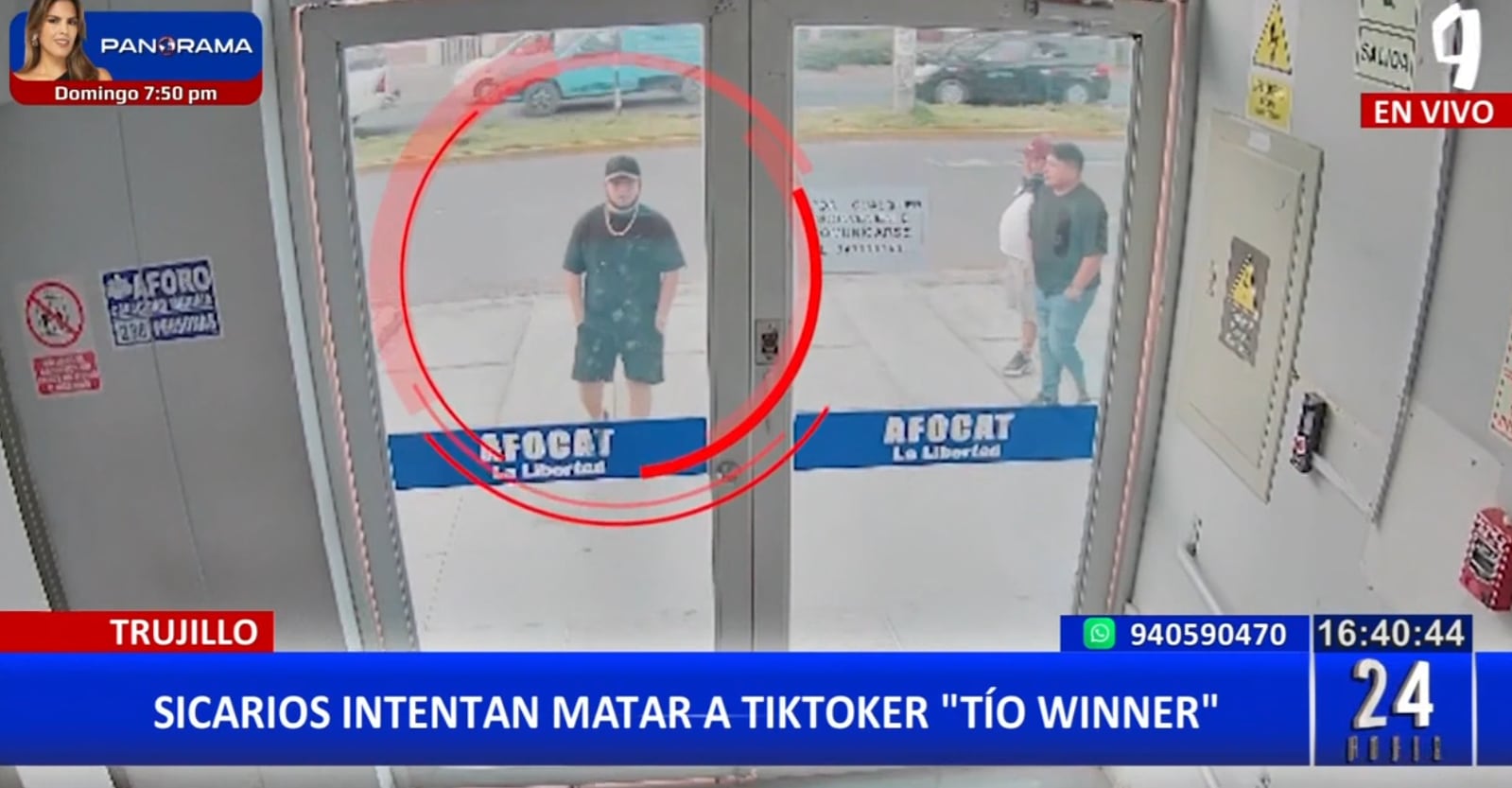 Imágenes del tiktoker 'Tío Winner' antes de ser atacado a balazos por dos encapuchados en Trujillo.