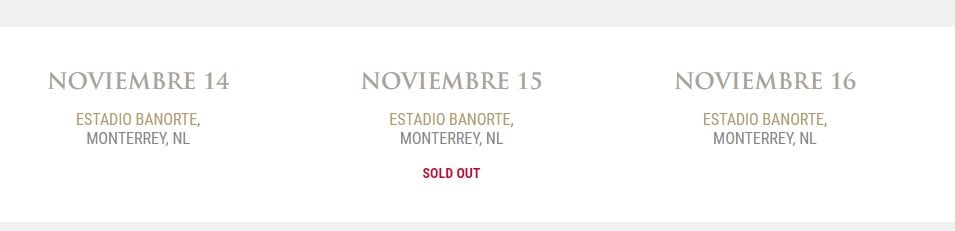 Aún no se puede comprar los boletos para las nuevas fechas (Foto: Luis Miguel web)