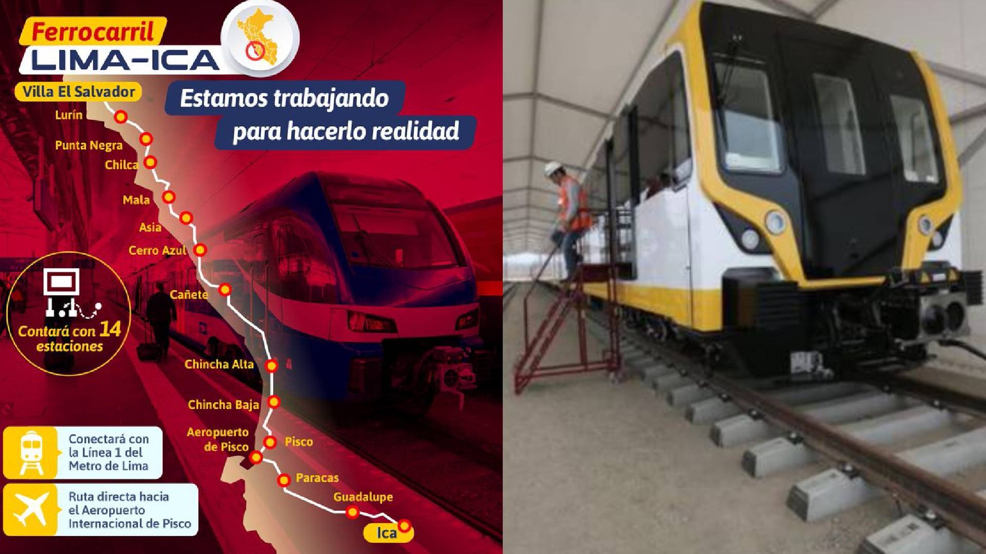 Nuevo Tren Lima - Ica iniciará su construcción en el 2026.