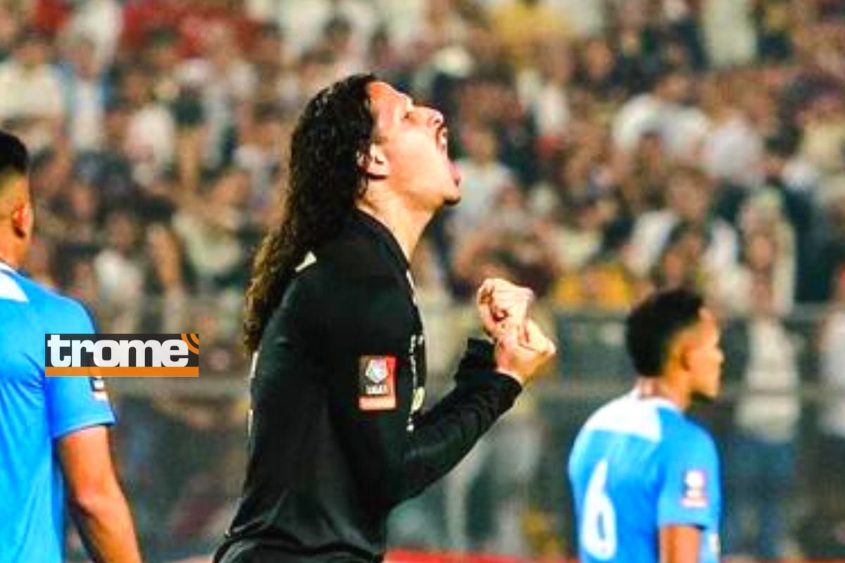 Williams Riveros festeja el 1-0 de Universitario ante Binacional (Foto: Liga1)