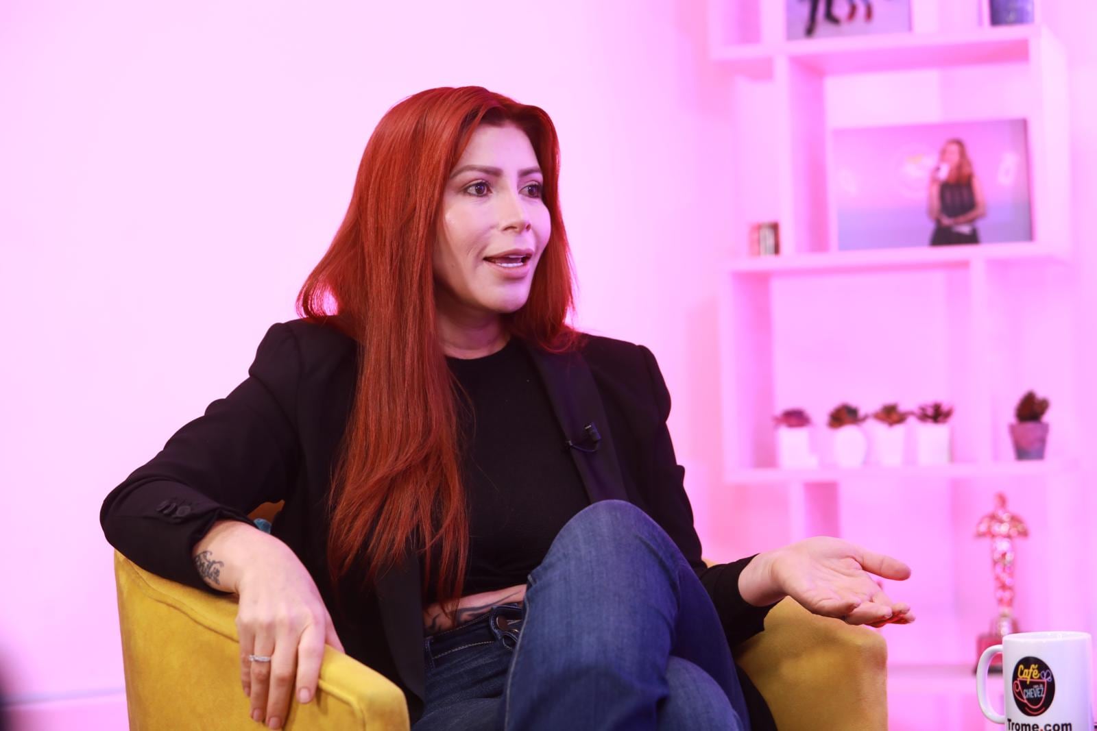 Milena Zárate en Café con la Chevez