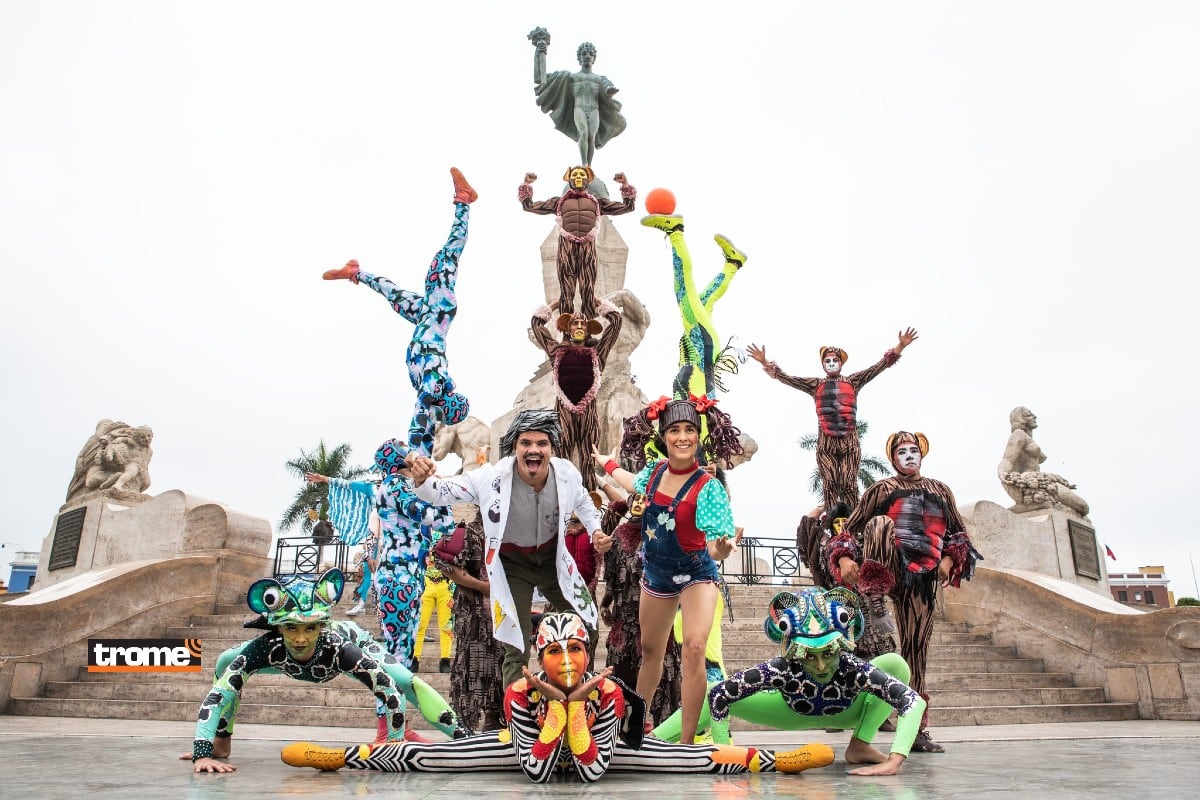 Gran aventura con dinosaurios y lo mejor de las artes escénicas (circo, teatro, danza), un científico, su asistente, un robot, seres jurásicos y más. (Tsaurios / Trome)