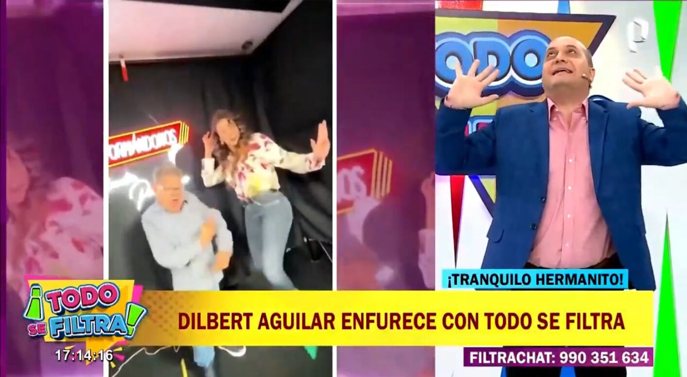 Kurt Villavicencio molesto con Dilbert Aguilar por la manera de responder.