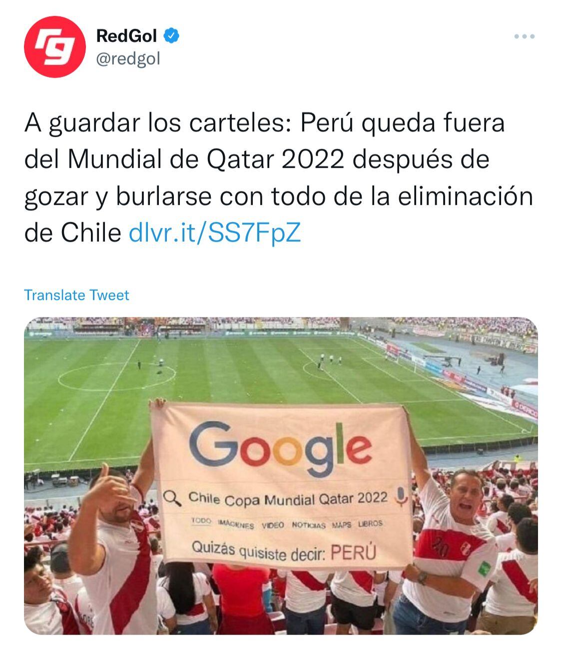 “A guardar los carteles”: prensa chilena se ríe de Perú al no clasificar a Qatar 2022 tras derrota