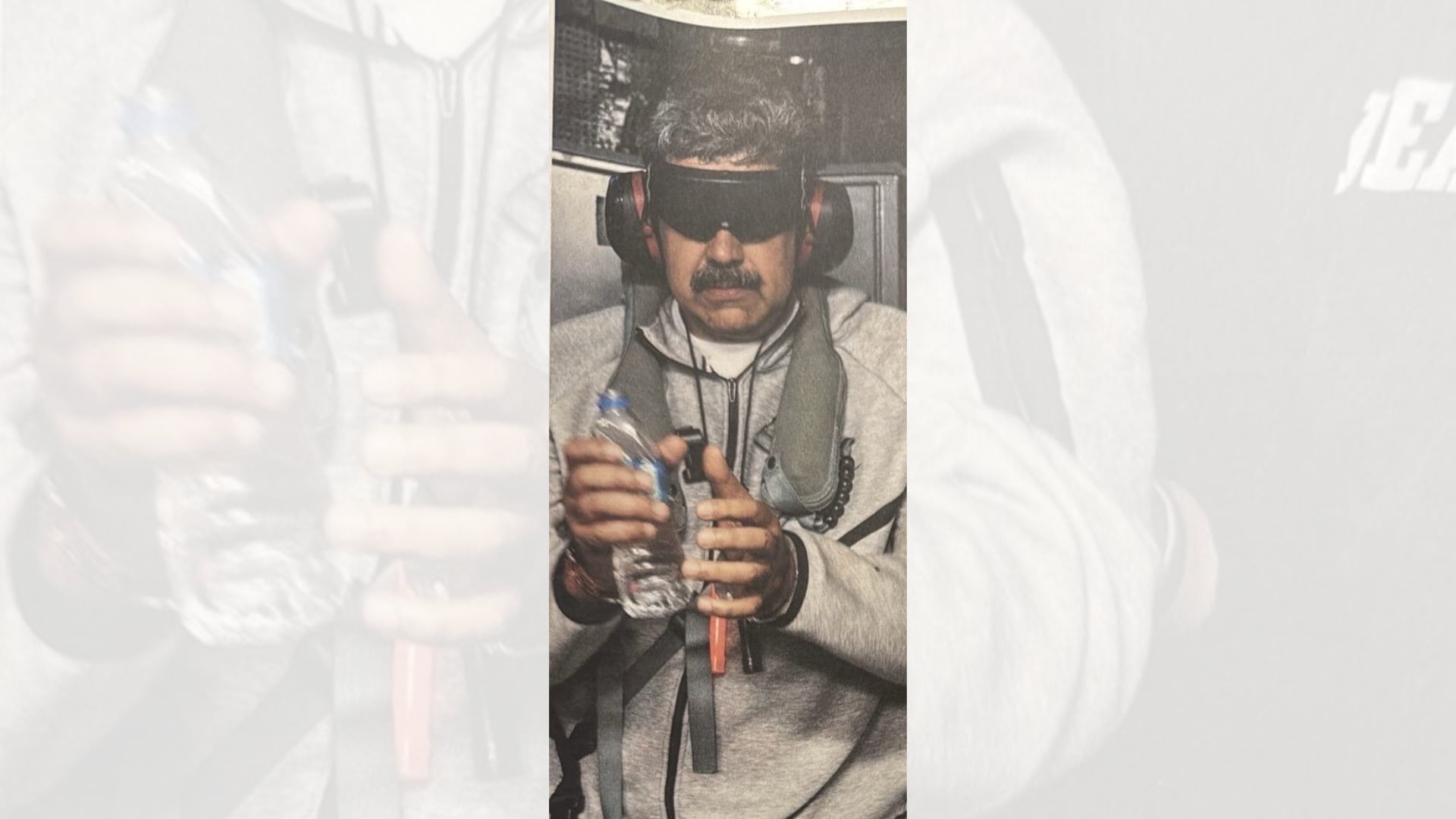 Trump difundió una foto de Maduro a bordo del USS Iwo Jima.