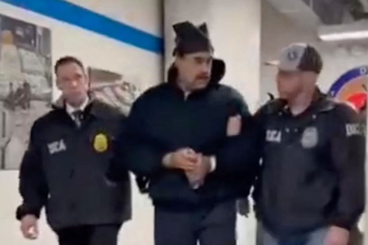 Nicolás Maduro en su arribo a los Estados Unidos.