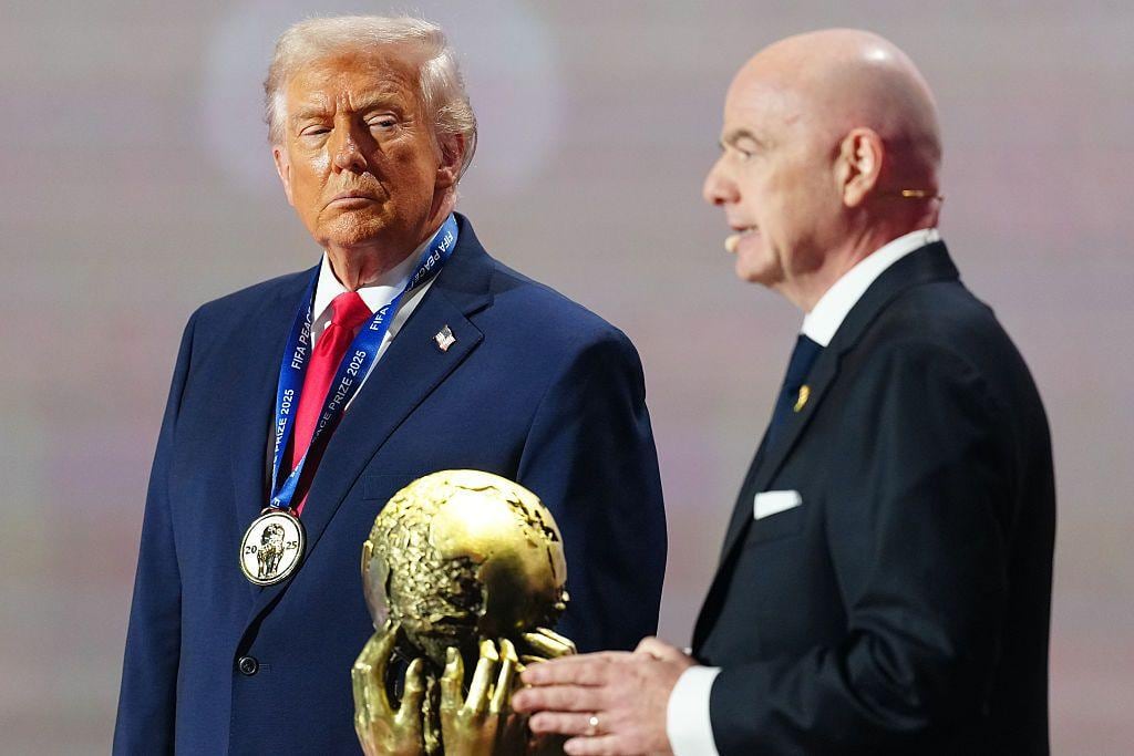Donald Trump y Gianni Infantino. (Agencias)