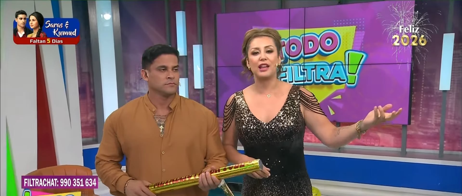 Cumbiambero y Karla Tarazona se despiden de 'Todo se filtra'.