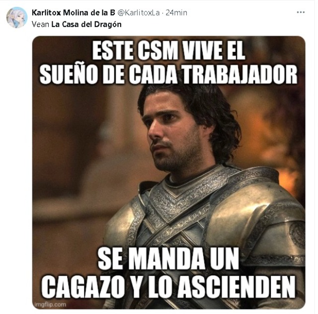 No pararás de reir con los mejores memes de House of the Dragon 2x02