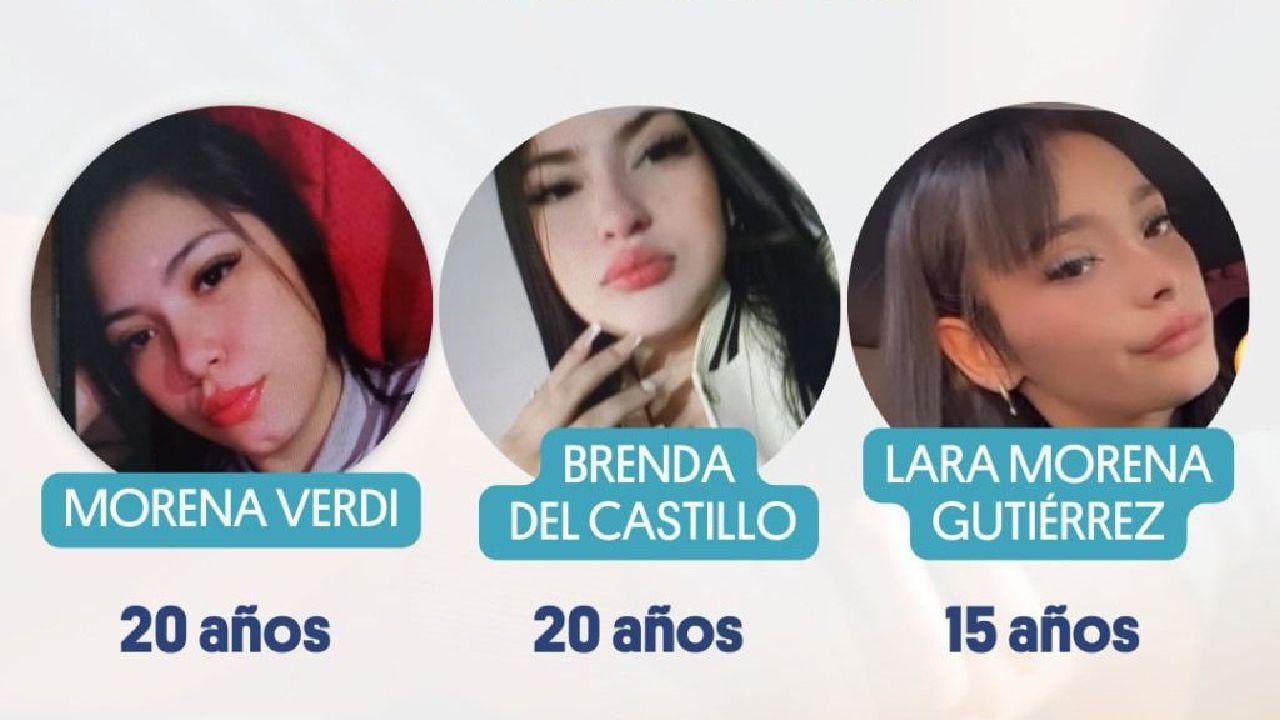 Morena, Brenda y Lara desaparecieron el viernes 19 de septiembre.